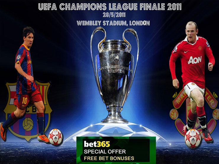 Buchmacher Champions League Bonus: Gratiswette auf Bet365 zum Champions League Finale 2011
