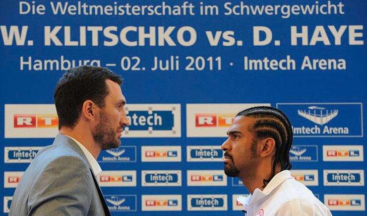 Quoten der Buchmacher für den Boxkampf Klitschko vs. Haye am 02.Juli in Hamburg